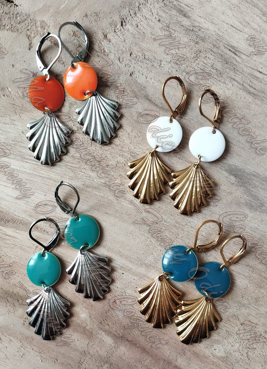 Boucles d'oreille Feuille Enchantée