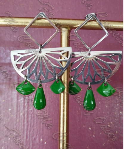 Boucles d'oreille Rosace Bohème