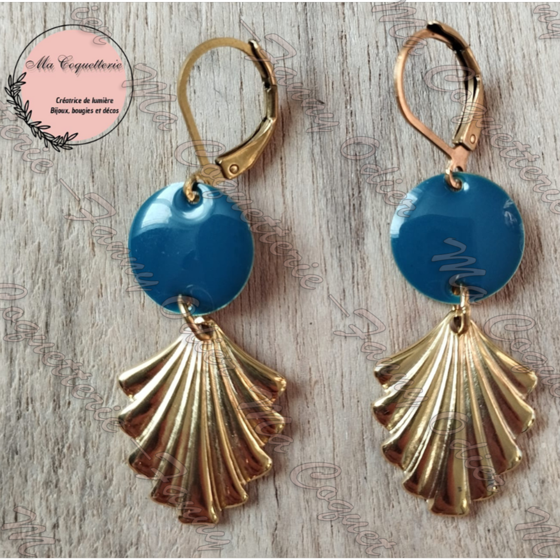 Boucles d'oreille Feuille Enchantée