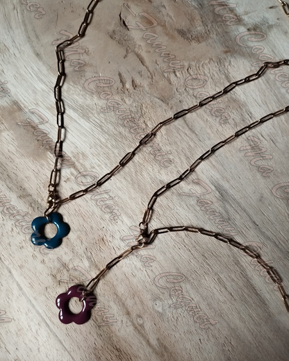 Collier Colibri en Fleurs