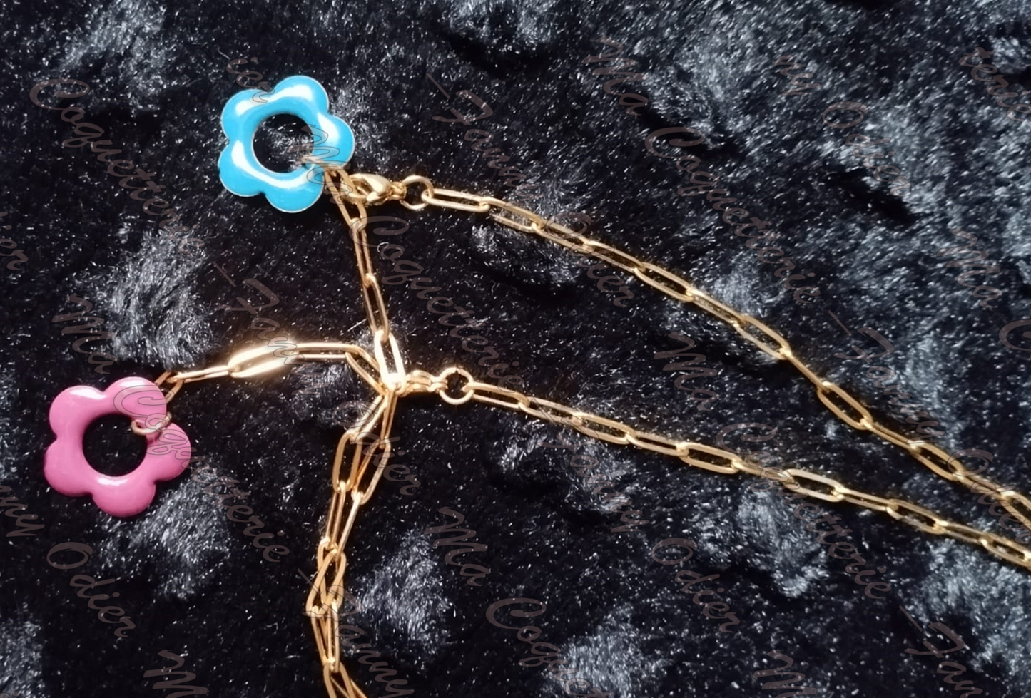 Collier Colibri en Fleurs