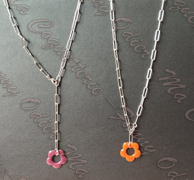 Collier Colibri en Fleurs