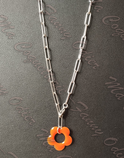 Collier Colibri en Fleurs