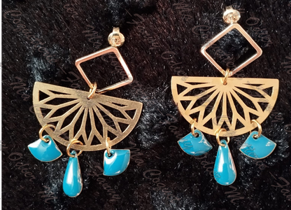 Boucles d'oreille Rosace Bohème